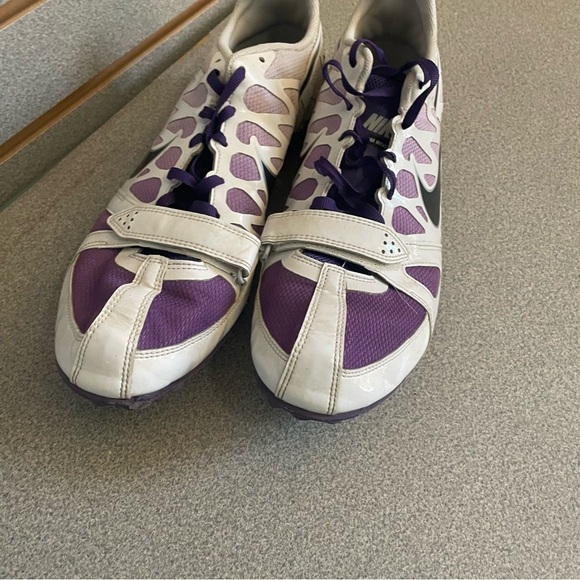 Men Nike Zoom Rival S Purple White Track Field Spikes Sprint Running Shoes Sz 11 - Picture 2 of 7